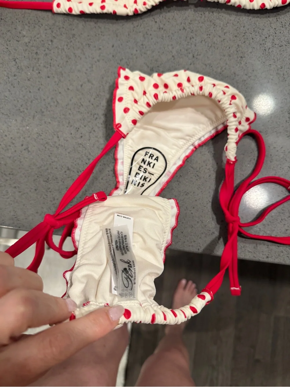 Frankie’s bikinis polka dot set